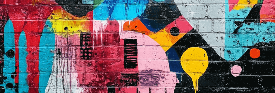 Graffiti-Wandtapete von Kunstloft