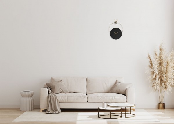 Design Wanduhr THE BLACK ANTLER