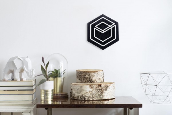 Design Wanduhr THE CUBIC