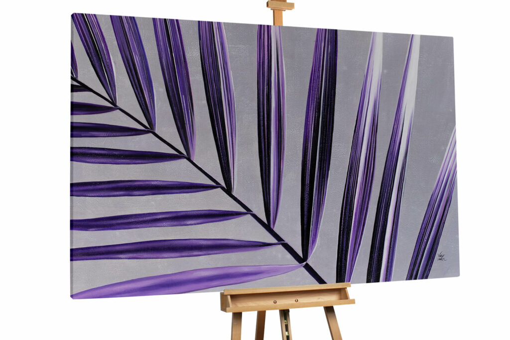 XXL Öl Gemälde Purple Shades Handgemaltes Unikat