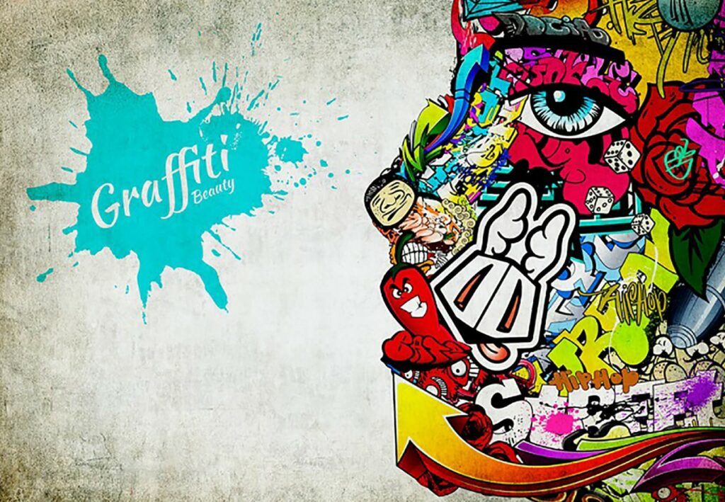 Tapete Streetart Lady