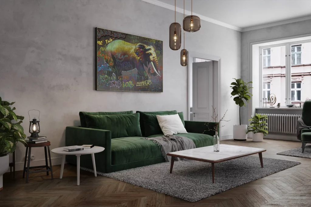 elephant xxl oil painting