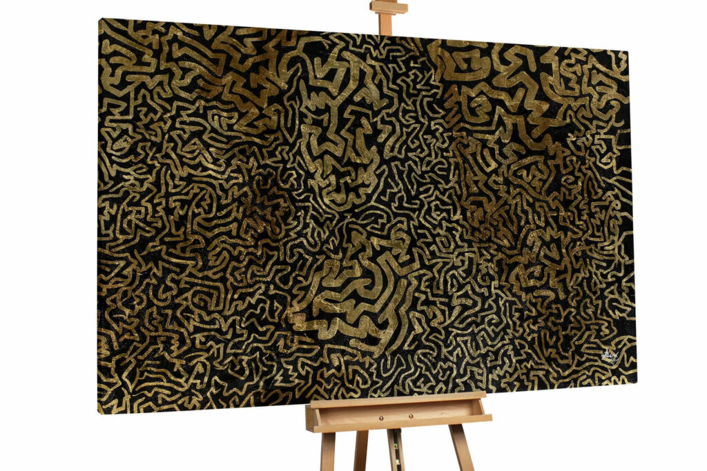 Mona Lisa handgemalt abstrakt Gemälde