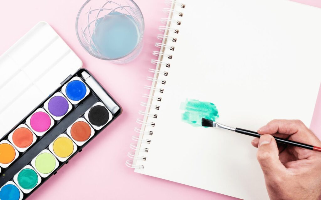 Prüfung von Aquarellfarben