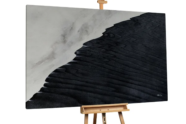 XXL Öl Gemälde Black Wing