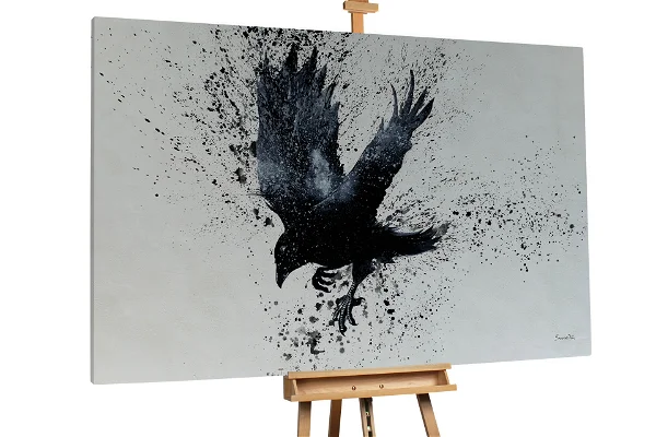 XXL Öl Gemälde Majestic Raven