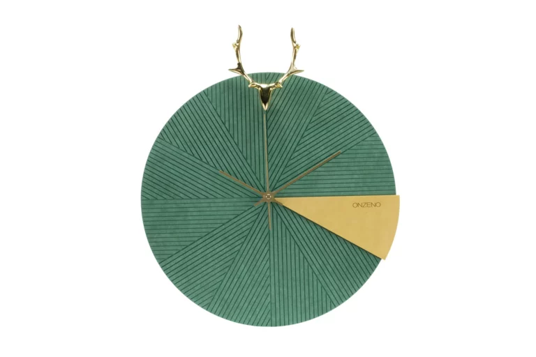 design wanduhr the turquoise deer