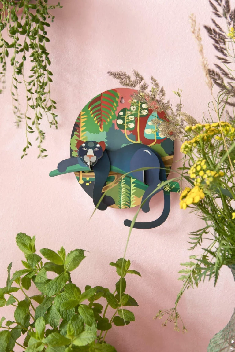 wanddeko papier jungle puma
