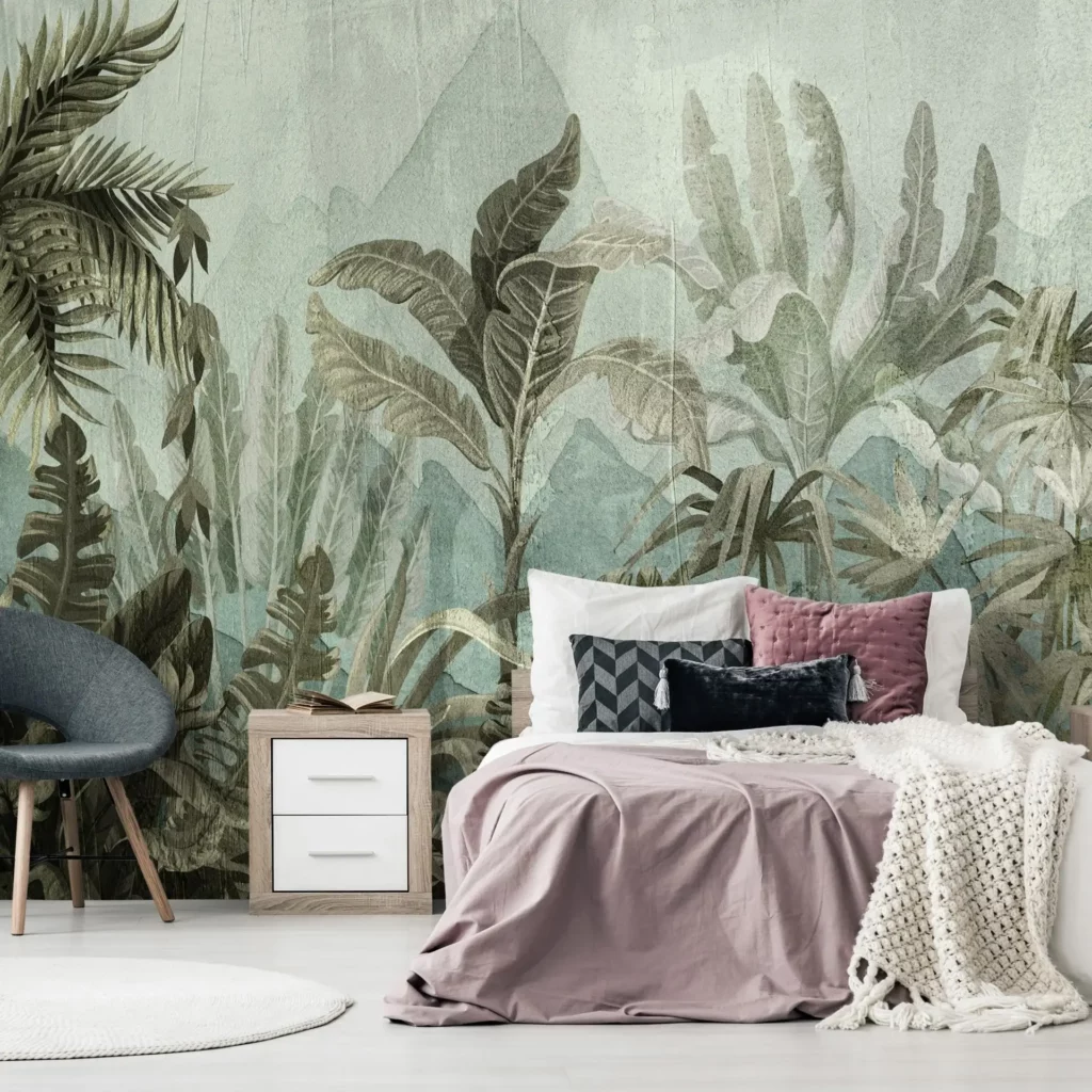 wandtapete mountain jungle