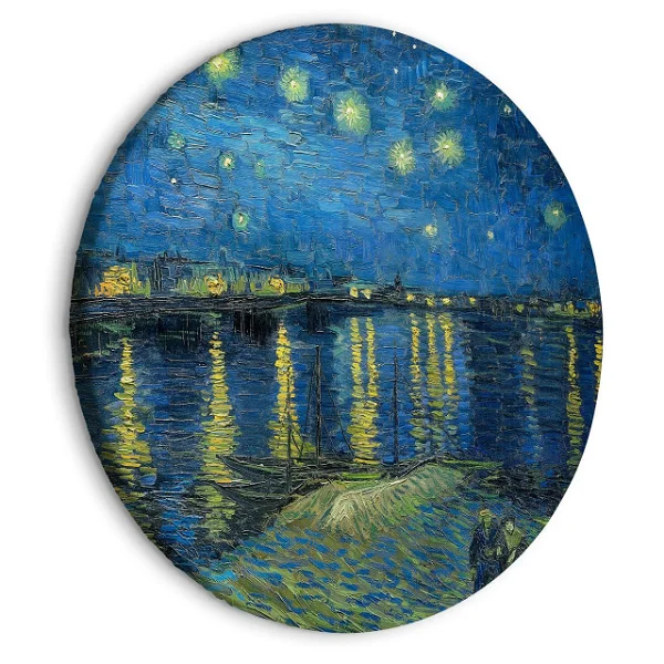 Rundes Bild 'Gogh's Starry Rhone'