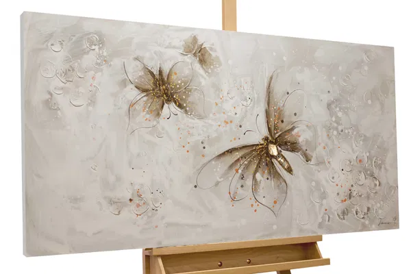 Handgemaltes Gemälde 'Flug durch den Sommer' 120x60cm