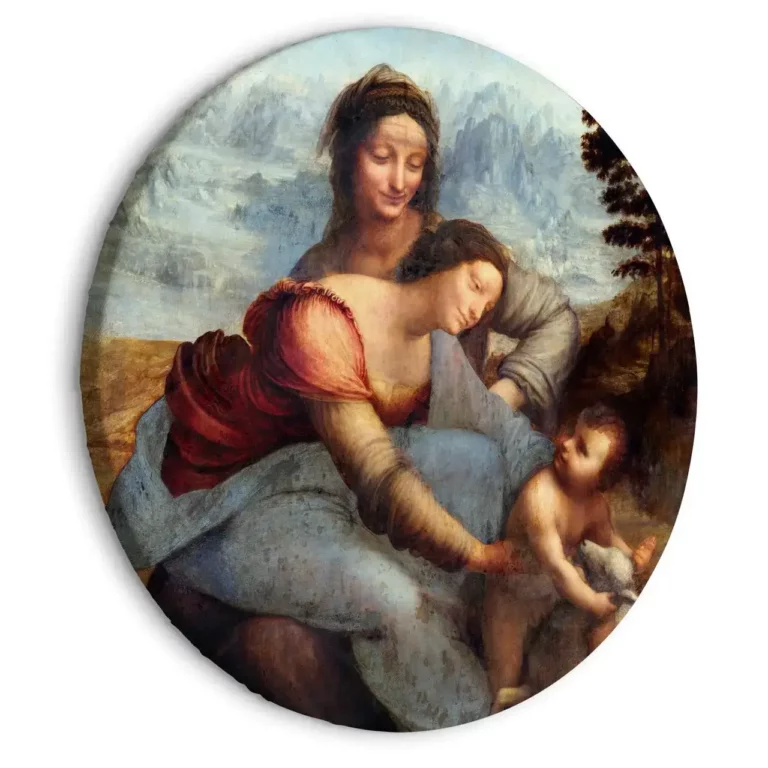 Rundes Bild 'Da Vinci's St. Anne'