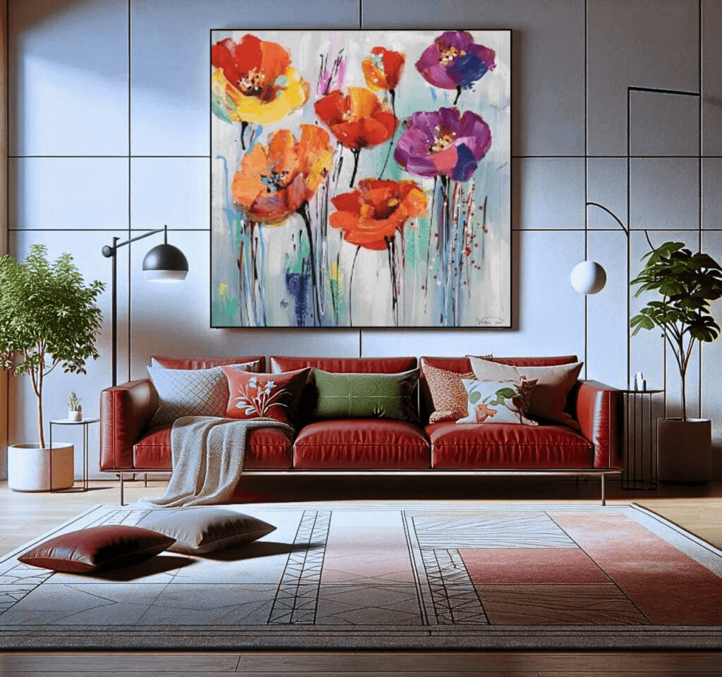 Vom Frühling inspirierte Gemälde bild