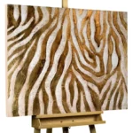 acryl gemaelde golden zebra