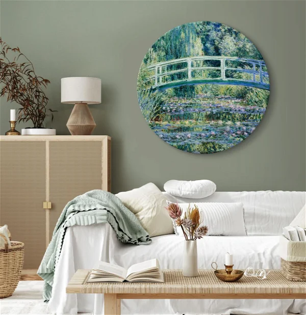 Rundes Bild 'Monet's Jpn Bridge'