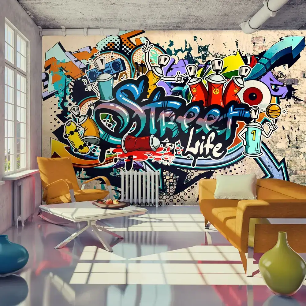 Tapete 'Graffiti Composition'