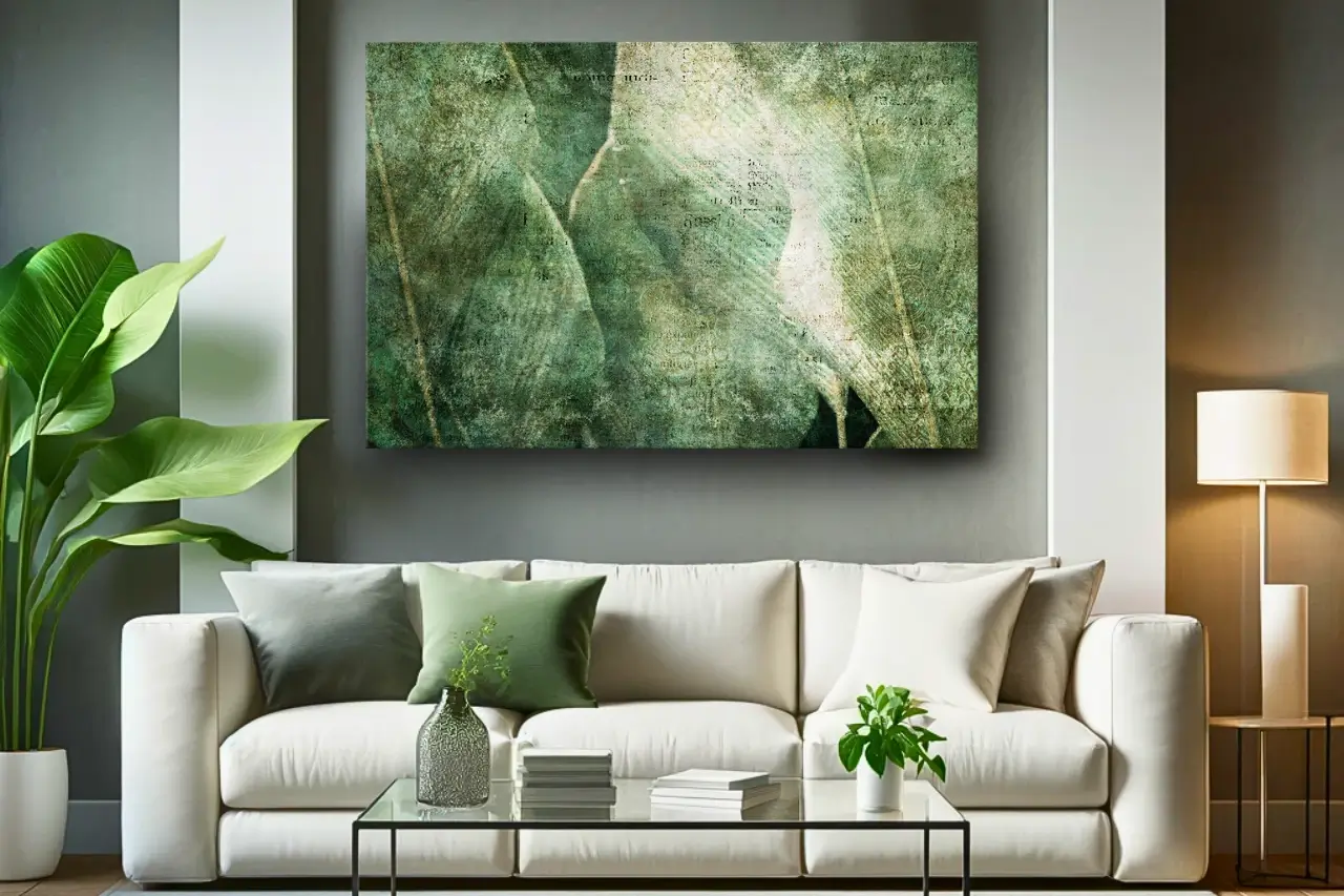 Kunstdruck auf Leinwand 'Green Revolution Wide'