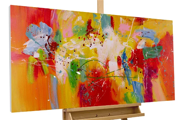 nonfigurative Kunst farbenfrohe limitierte Auflagen Gemälde Acryl handsignierte Malerei