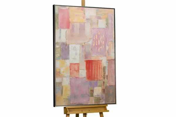 Gerahmtes Acryl Gemälde 'Von der Muse geküsst'