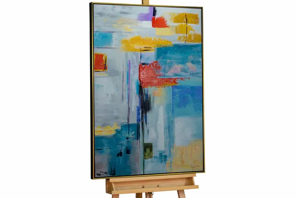 Gerahmtes Acryl Gemälde 'Water Reflections'