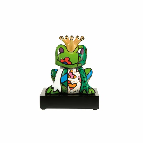 Porzellan Figur 'Neckischer Froschkönig'
