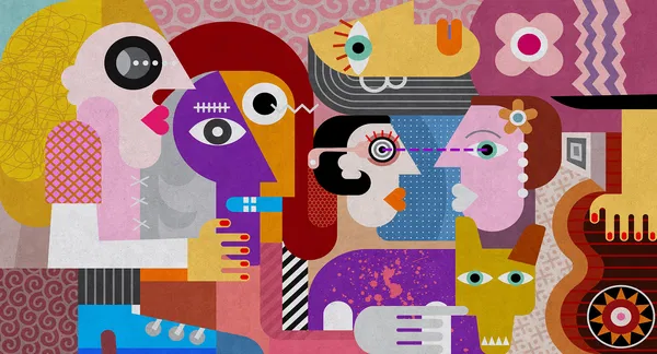 Tapete 'Couples 1' 500x270cm