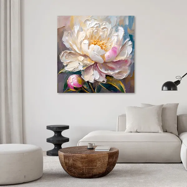 Kunstdruck auf Leinwand 'Flourishing Peony'1