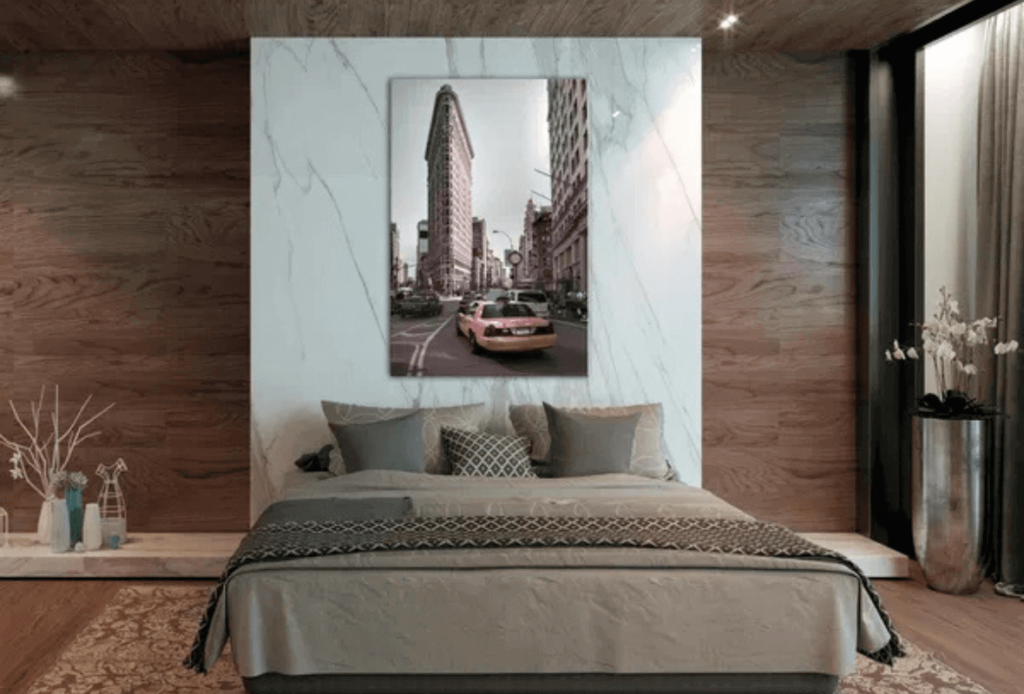 Kunstdruck auf Leinwand 'Urban Traffic Vertical'