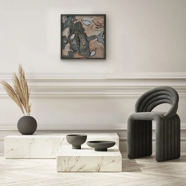 Steinbild 'Essential Line Turtle'