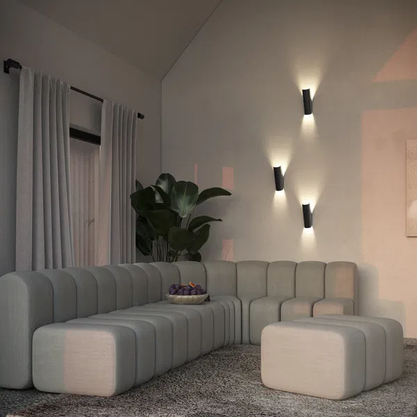 Wohnzimmer mit modernen Wandleuchten – stilvolle Lichtgestaltung