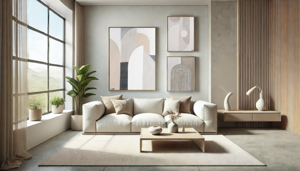 Minimalistische Wandkunst