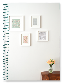 Bildergalerie mit Papier