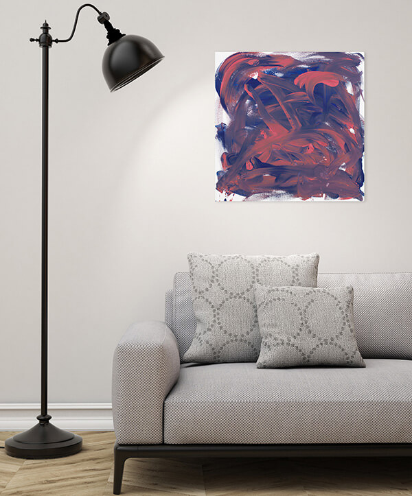 Bild Gemälde Affe malen Kunst Affenbilder handgemalt Kunstloft Tiere Kunstwerke Affenhand