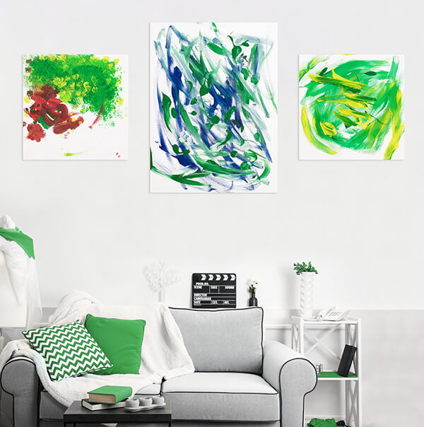 Bild Gemälde Affe malen Kunst Affenbilder handgemalt Kunstloft Tiere Kunstwerke Affenhand