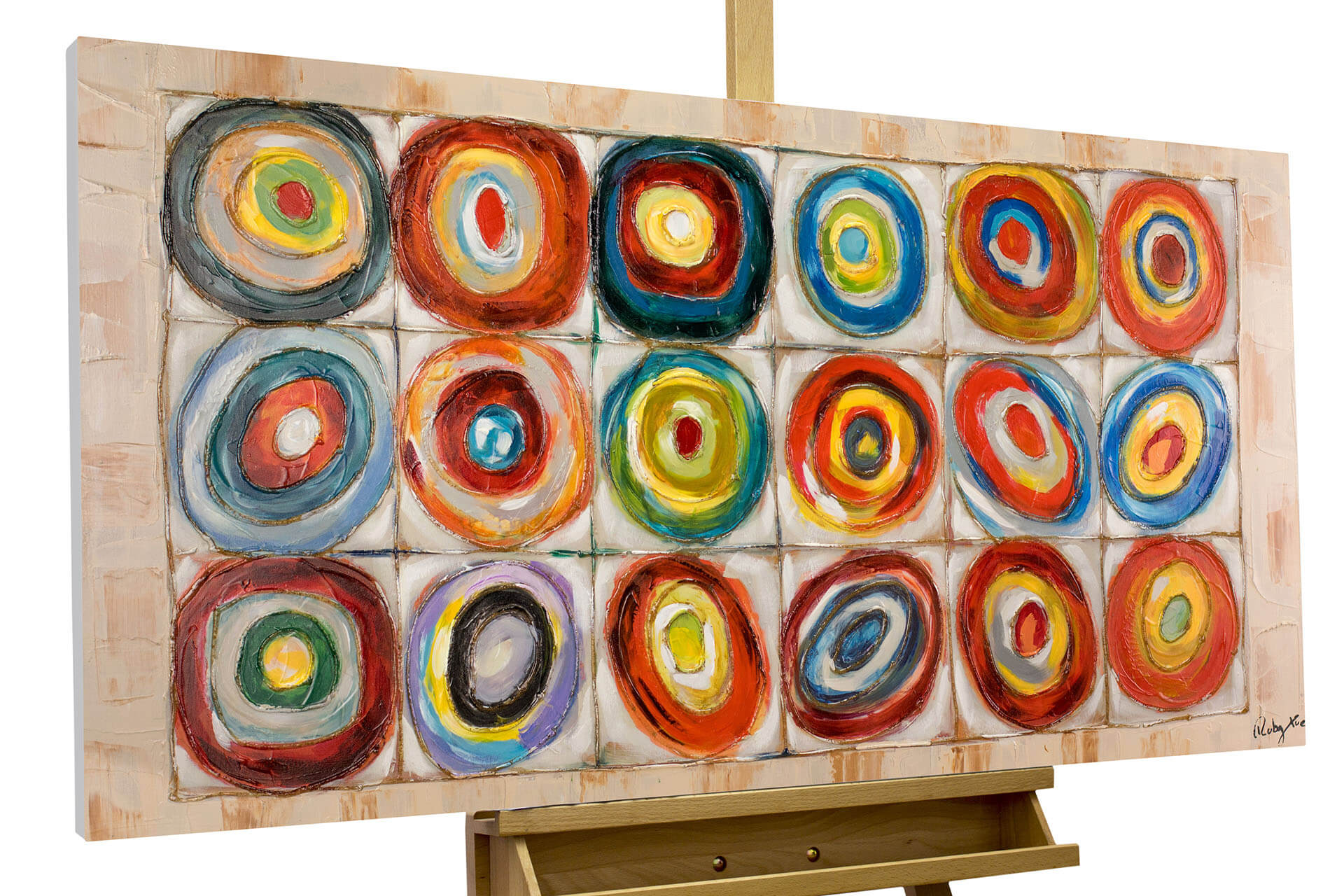 Acrylmotiv abstrakte Kreise