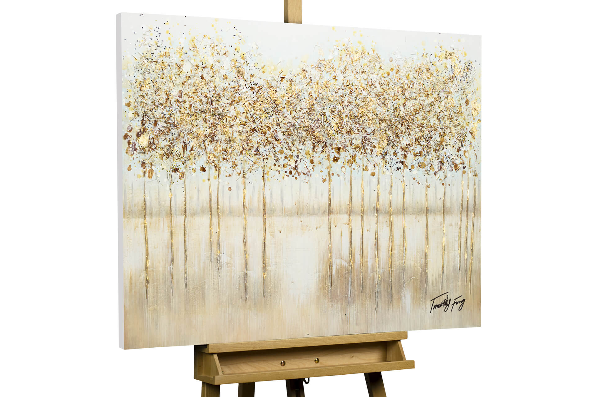 Acrylbild mit Bäumen