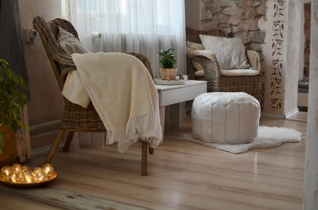 Cocooning Wohnzimmer gemütlich Kerzen