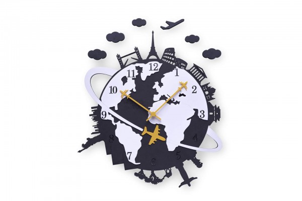 Design Wanduhr THE WORLDLY