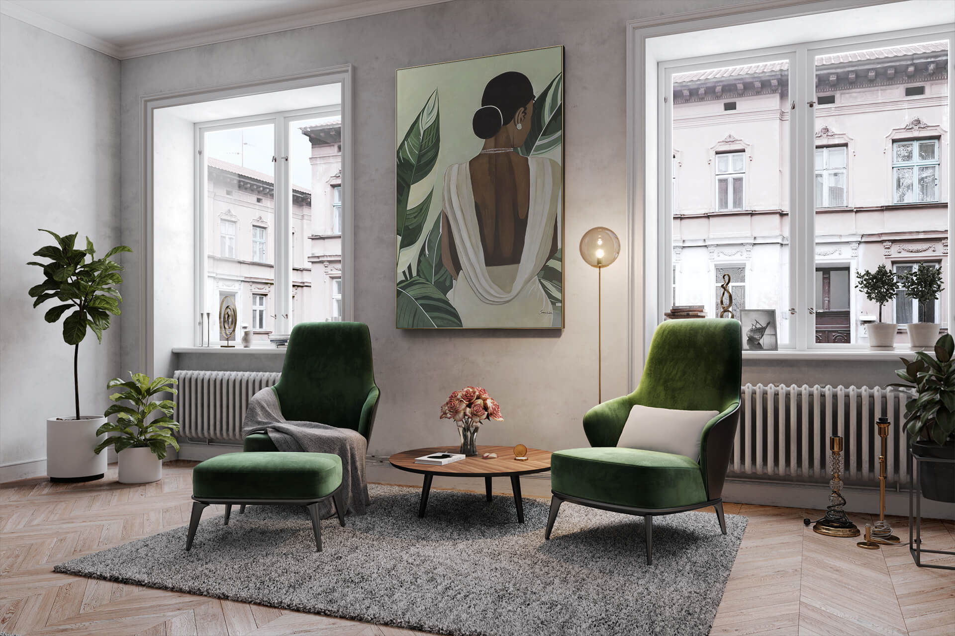 XXL Öl Gemälde True Elegance Handgemaltes Unikat