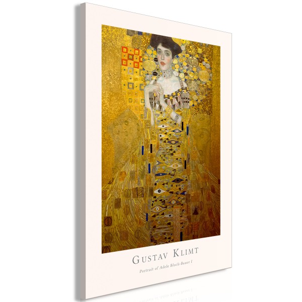 art print on canvas gustav klimt portrait of adele bloch vertical