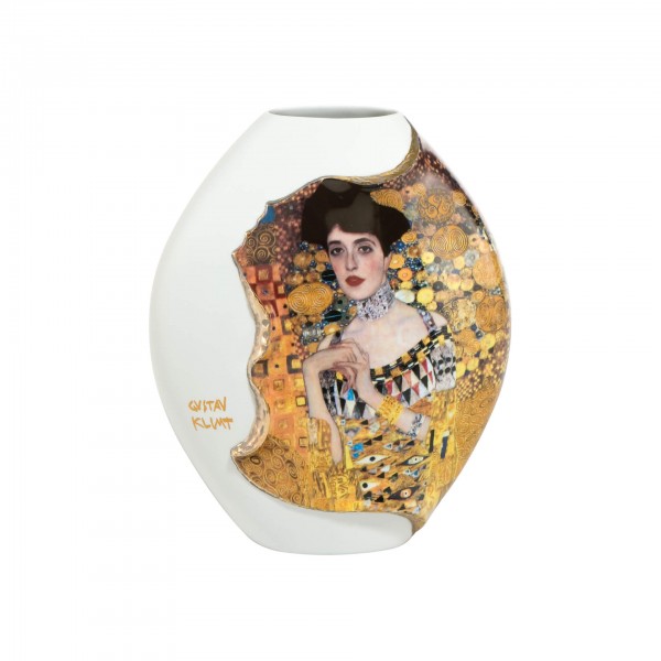 porcelain vase mysterious look by gustav klimt