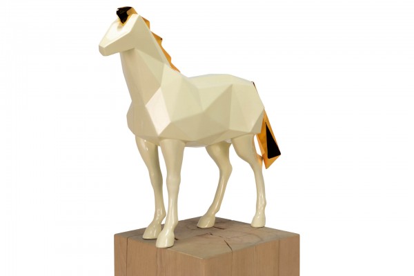 Kunststein Skulptur Snow Horse