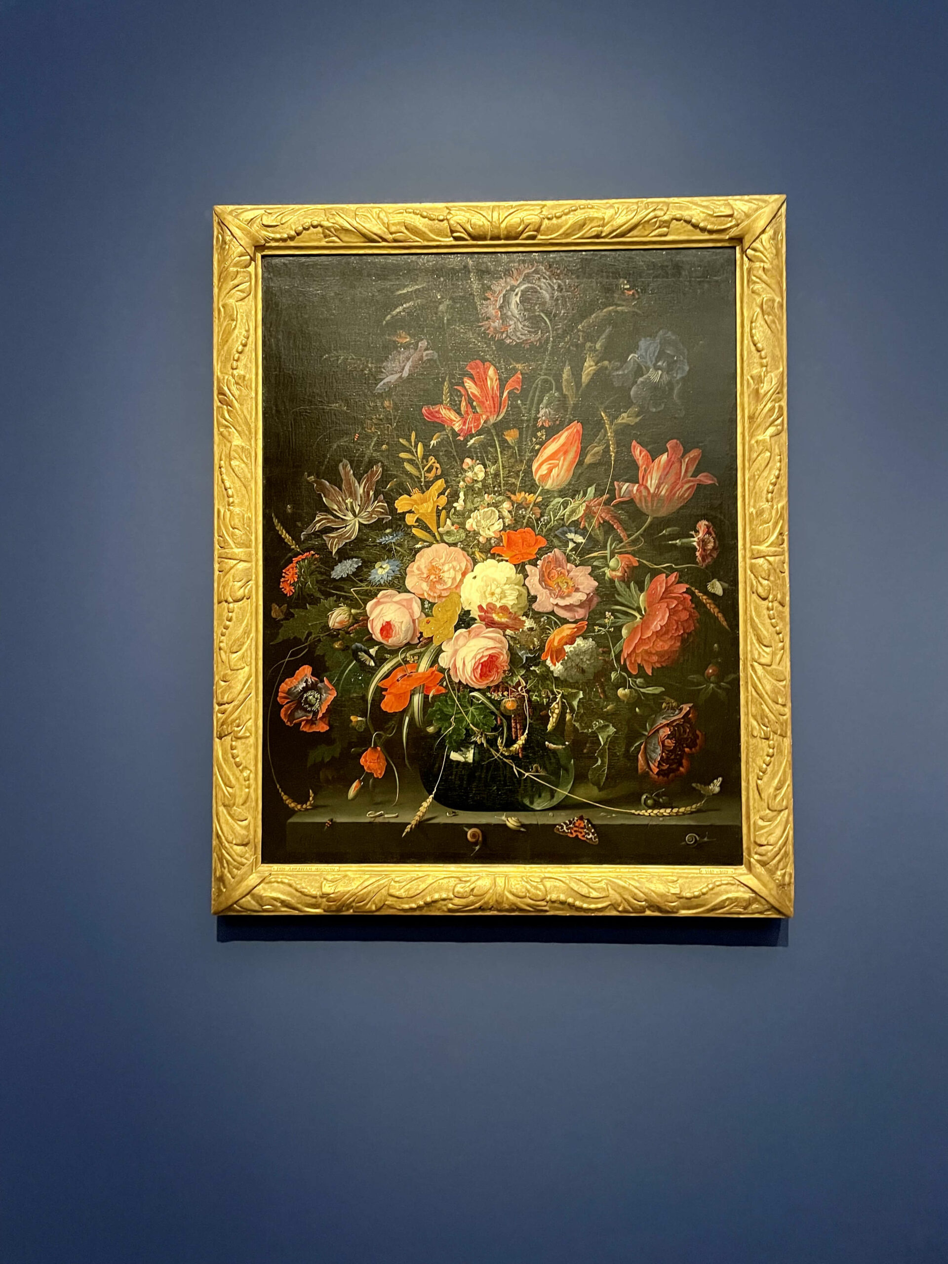 Gemälde Blumen Stillleben Rahmen Künstler handgemalt