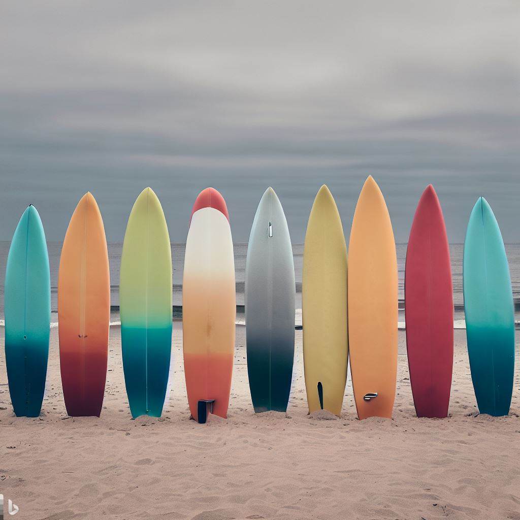 Strand Surfen Bunt KI