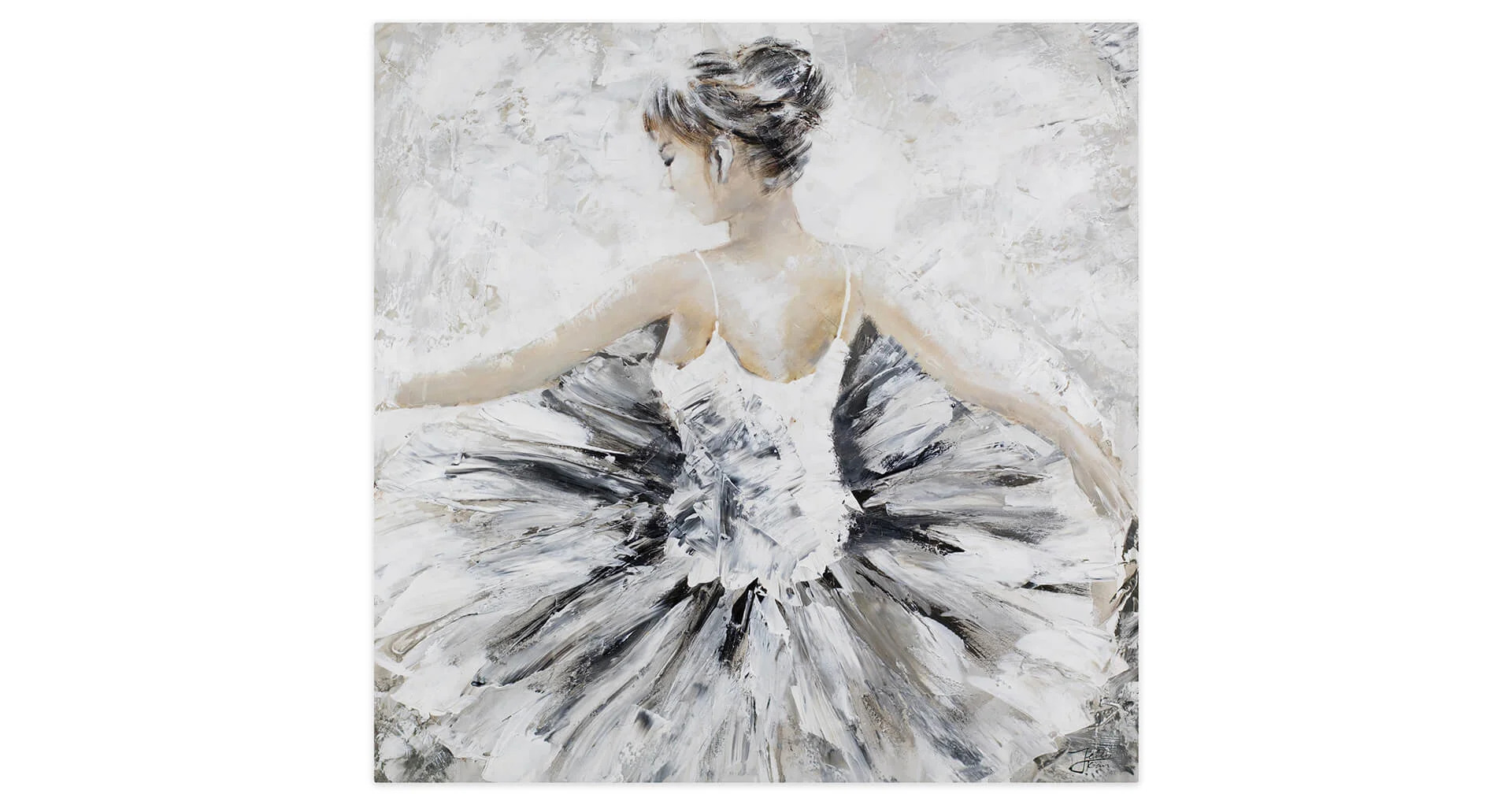 Ballerina Tänzerin Gemälde handgemalt
