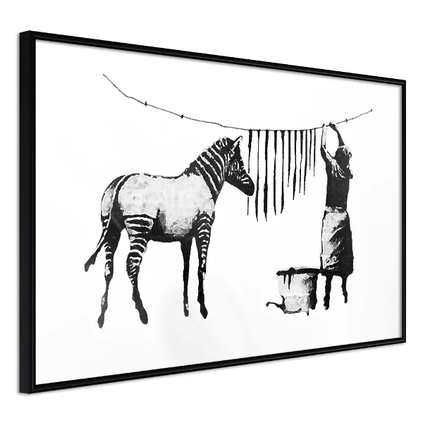 Poster Banksy Washing Zebra