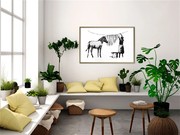 Poster Banksy Washing Zebra