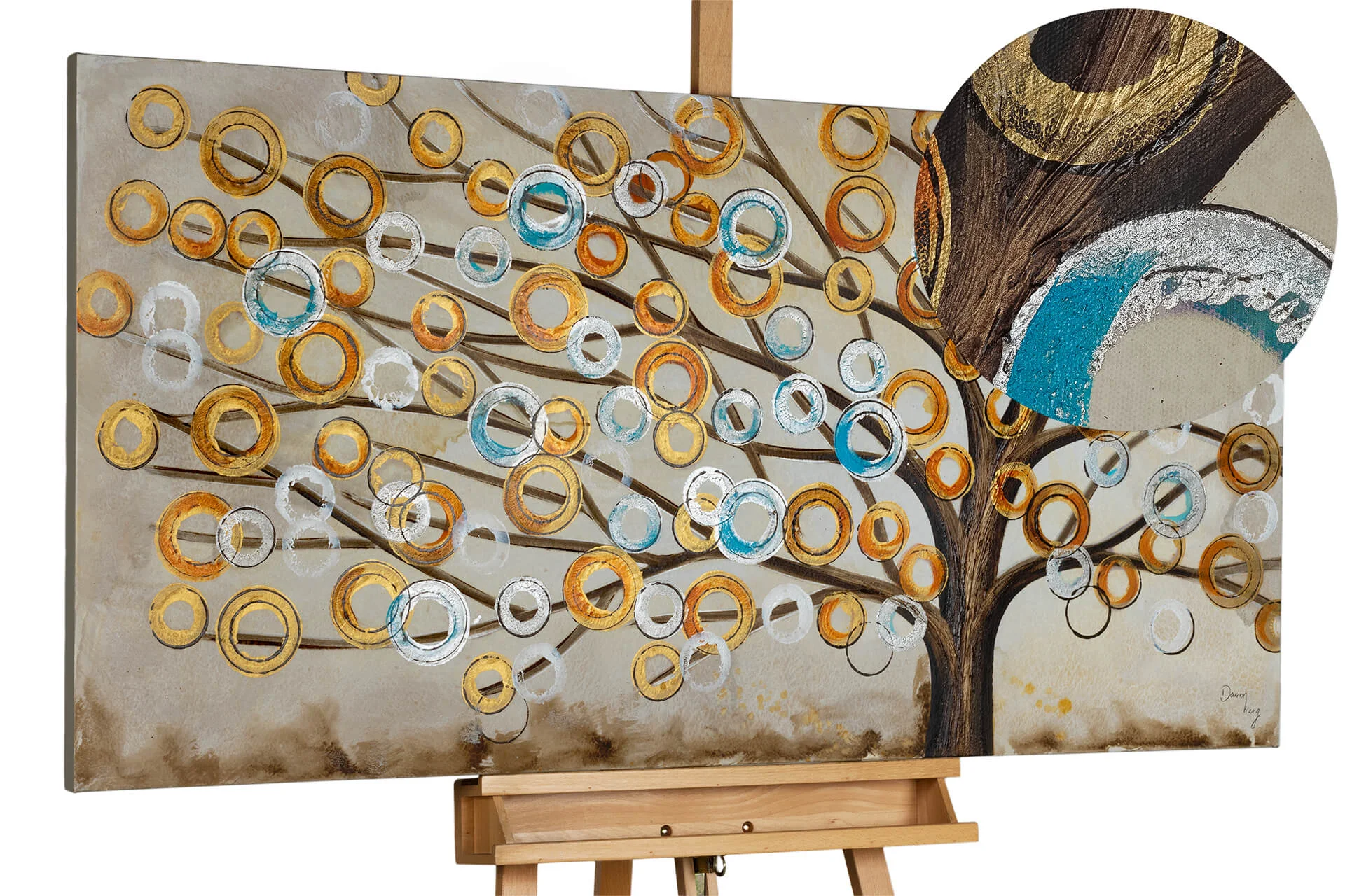 acryl gemaelde herbstblues