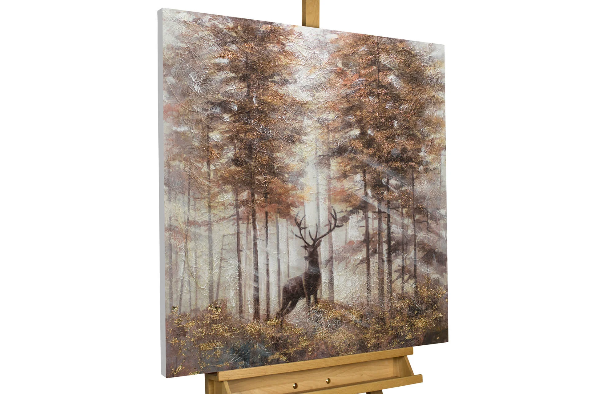 acryl gemaelde koenig der hirsche