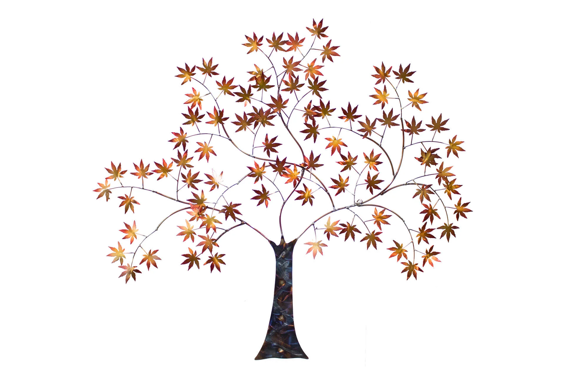 metall wandskulptur greeting tree